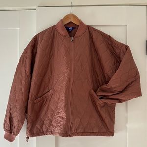Joy Lab Quilted Pink Lightweight Jacket Size Large